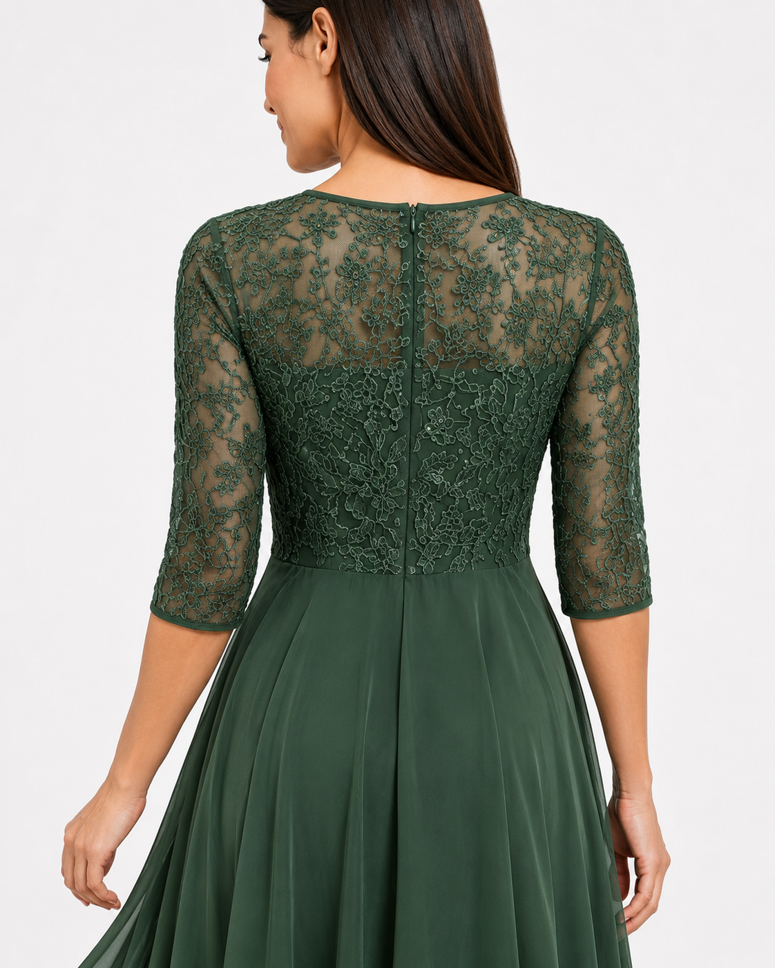 Margarita | Elegante vestido de encaje Verde