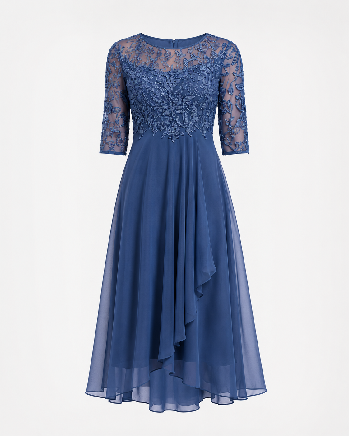 Margarita | Elegante vestido de encaje Azul