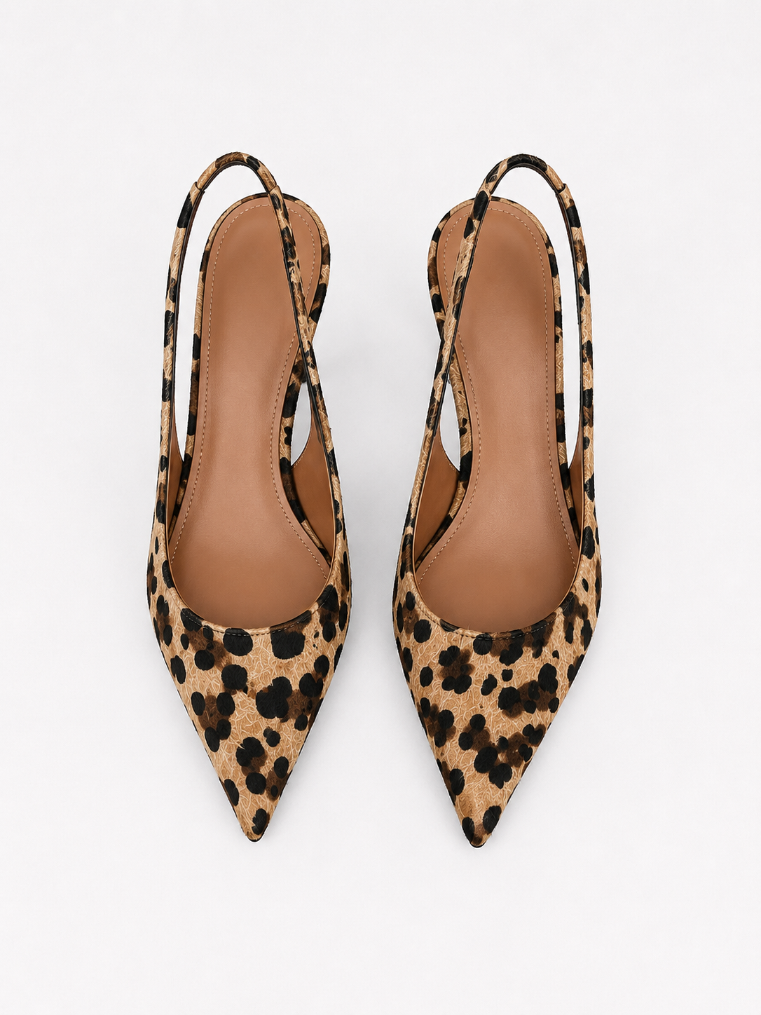 Zapatos de tacón con estampado de leopardo
