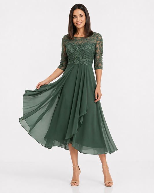 Margarita | Elegante vestido de encaje Verde